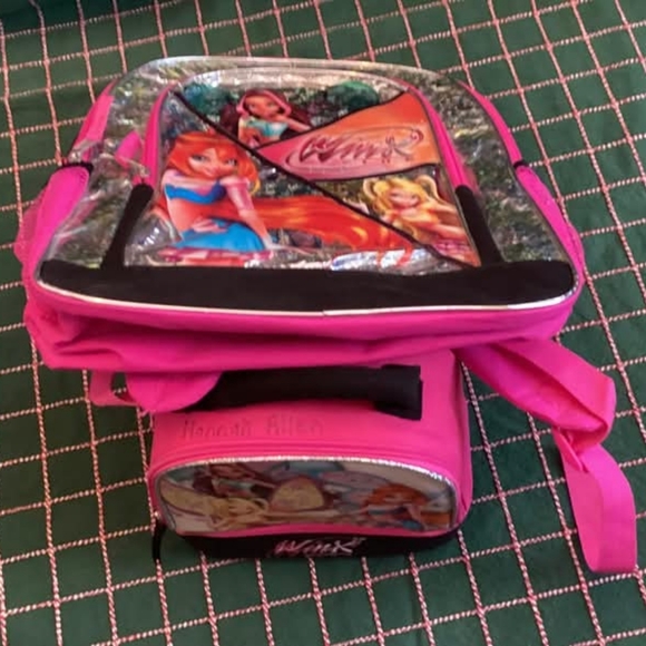 NWT Winx Club Fairies Holographic Backpack & Lunch Box Set 2013 - Picture 9 of 16